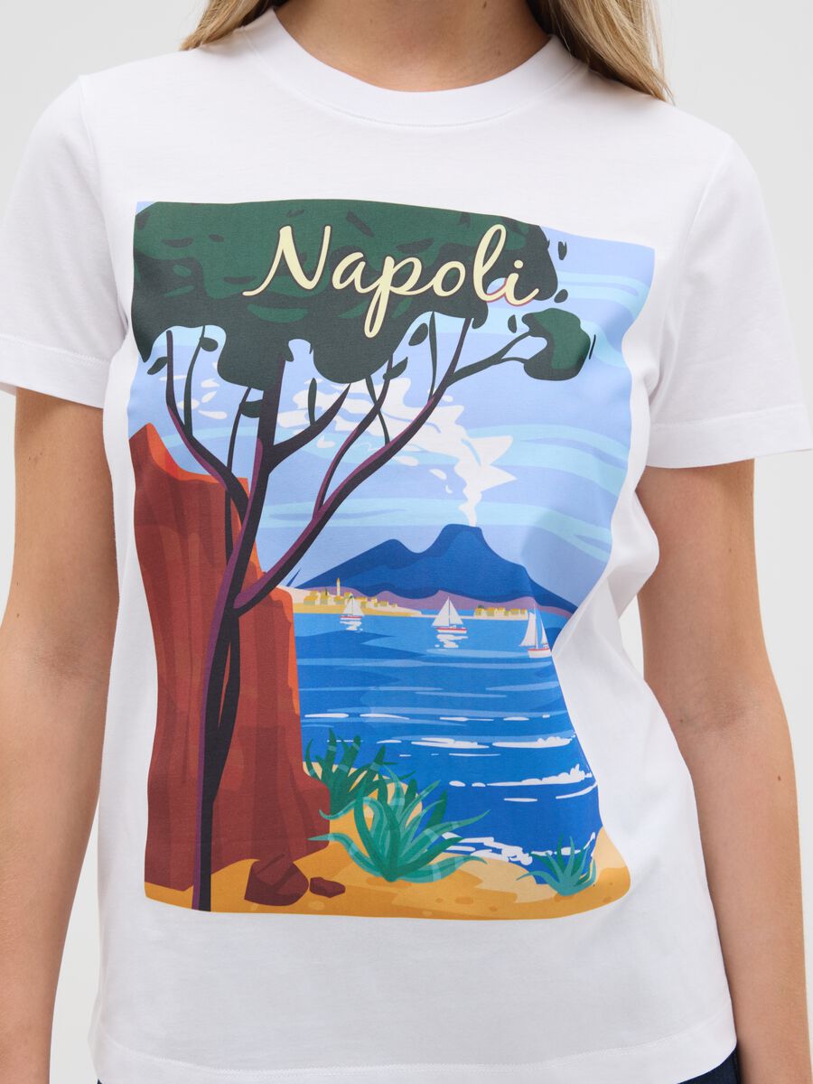 Women's pure cotton white T-shirt_3