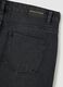 Regular fit black denim jeans_5