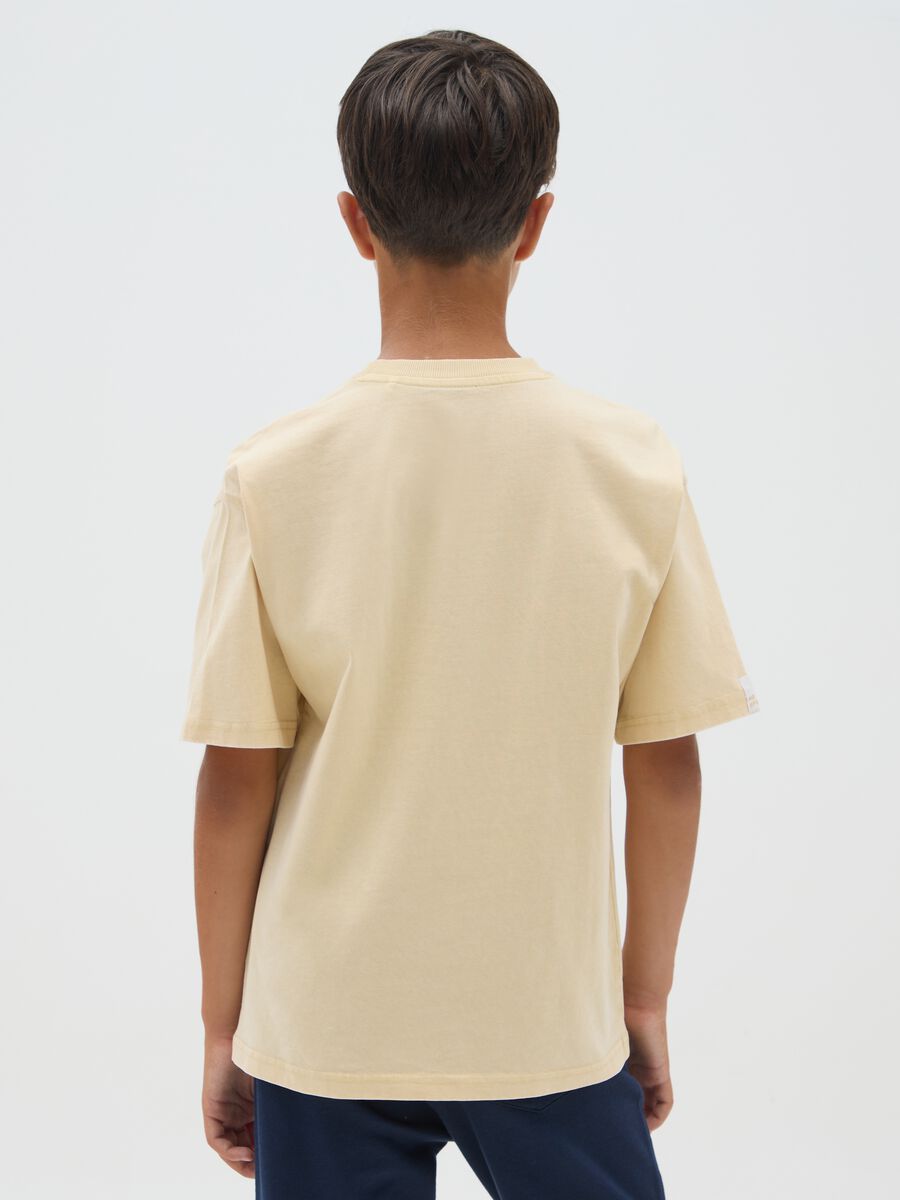 Boy's Beige T-shirt with Pocket_1