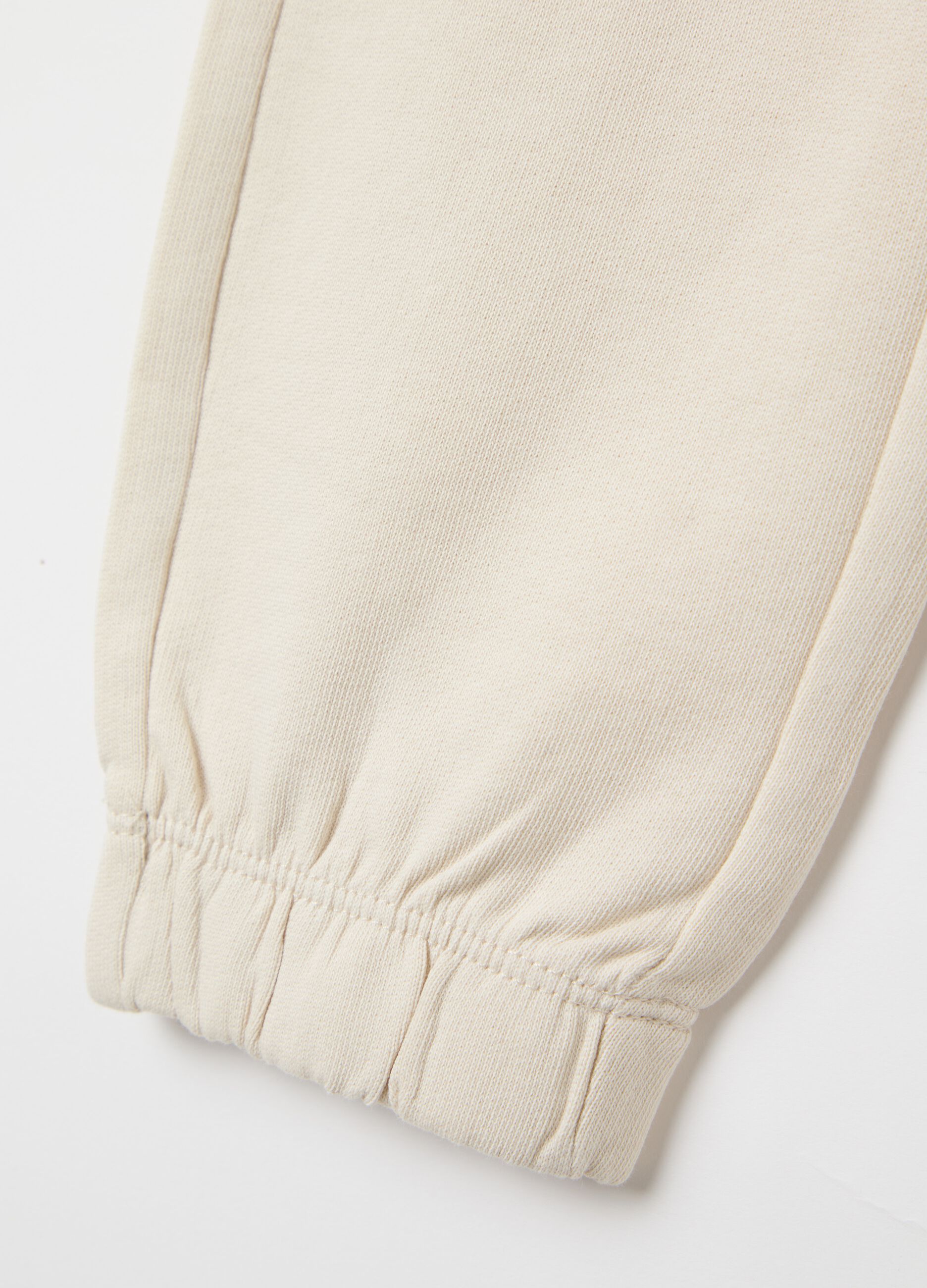 French Terry joggers with drawstring and print