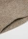 Beige wool blend knitted hat_1