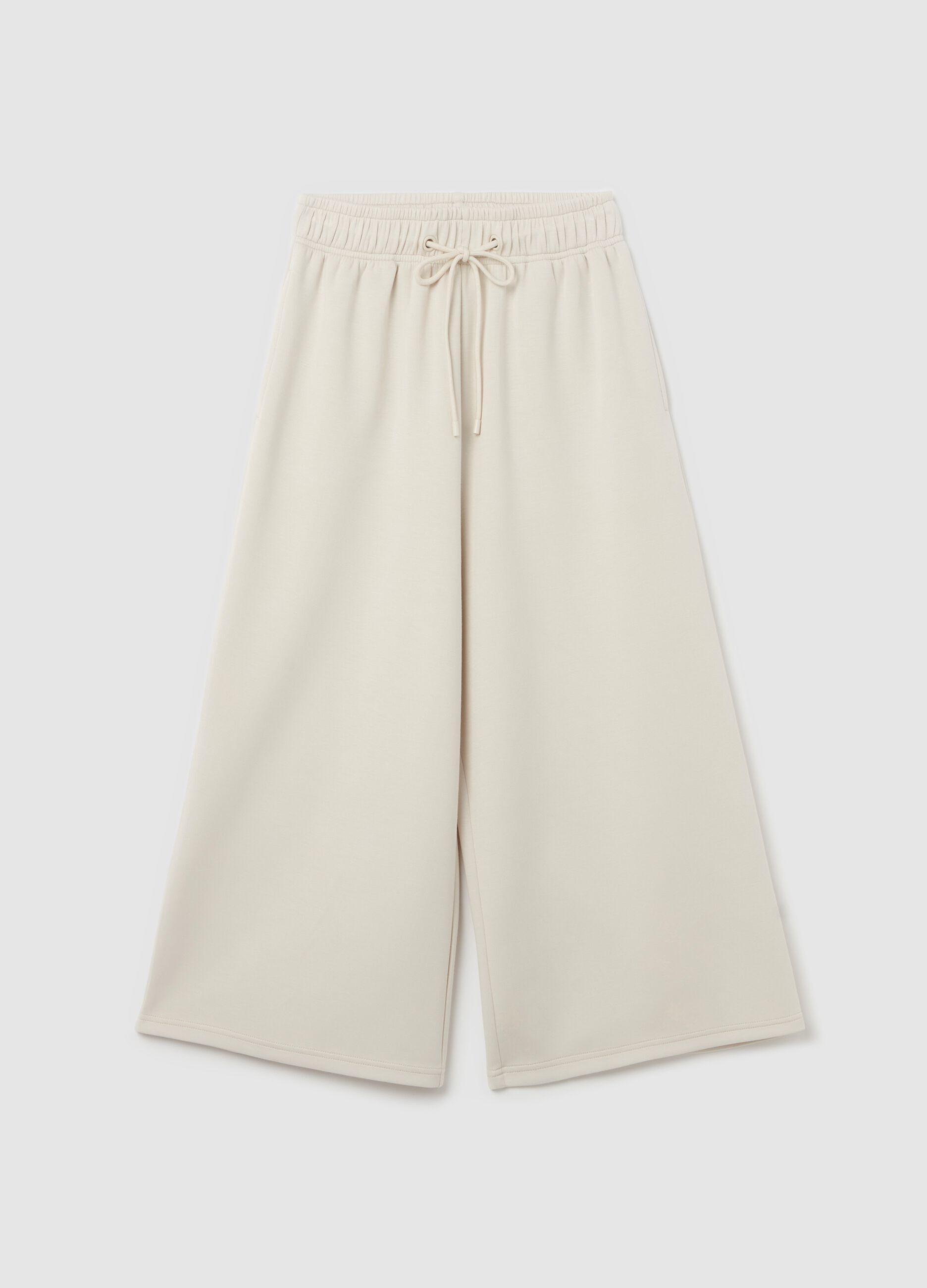 Crop wide-leg joggers