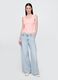 Wide Leg Jeans in Cotton and Lyocell Blend_0