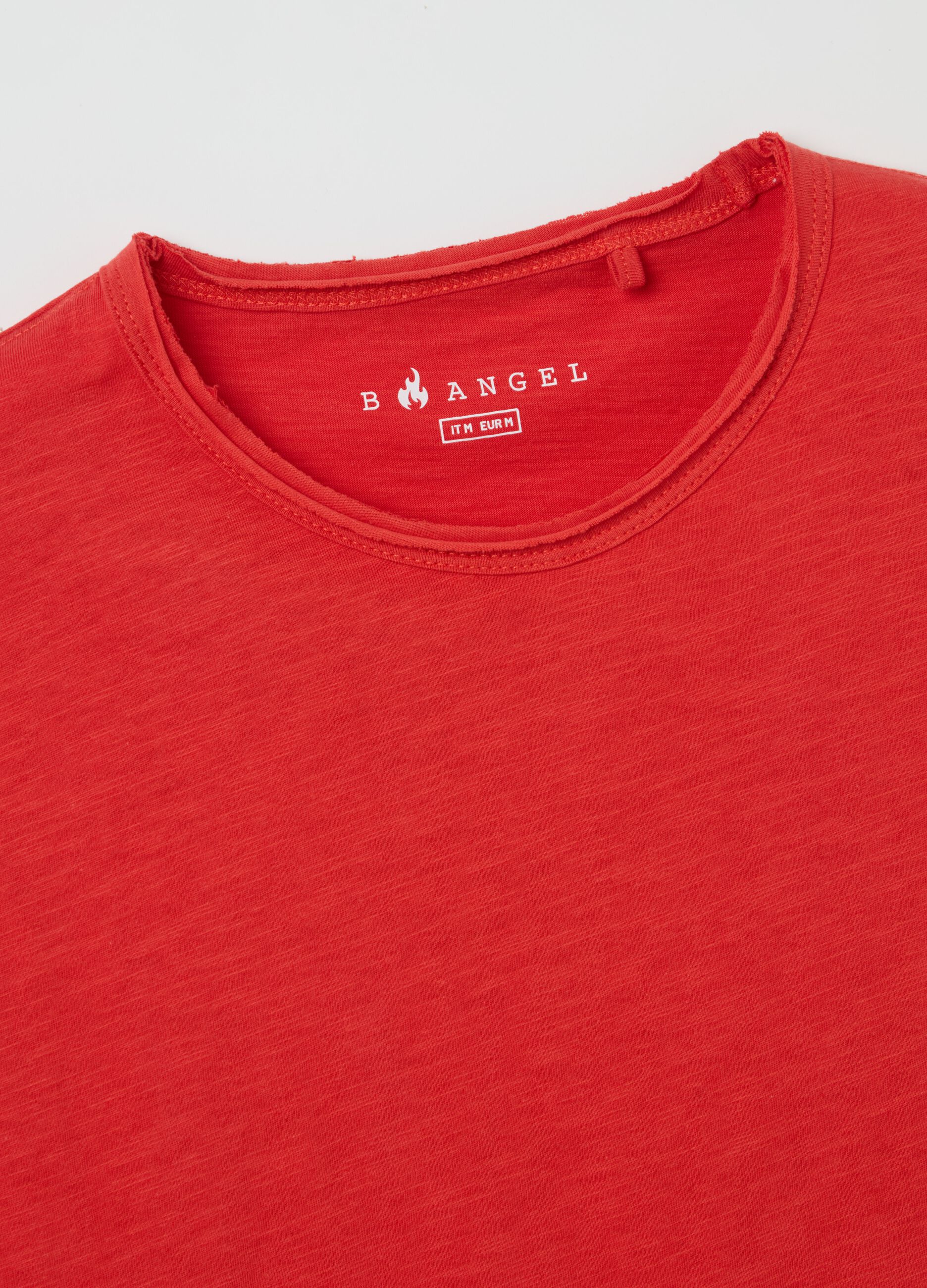 Cotton T-shirt with round neck