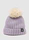 Ribbed Knit Hat with Pompon ALTAVIA WITH DEBORAH COMPAGNONI_2