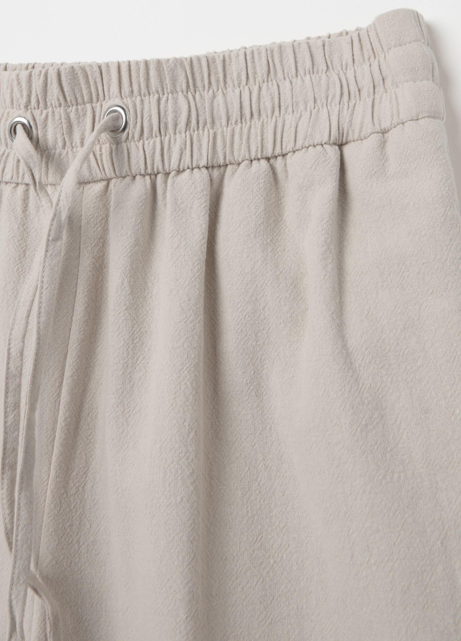 Fluid jogger trousers in cotton