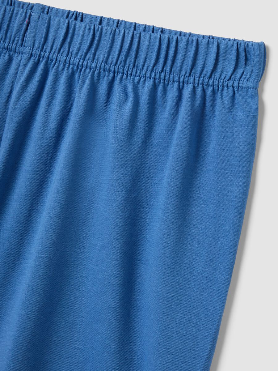 Blue organic cotton pyjamas, regular fit_5