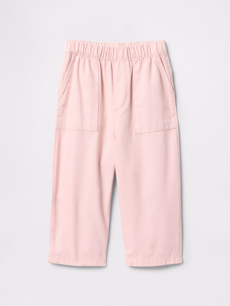 Pink wide-leg pull-on trousers_2