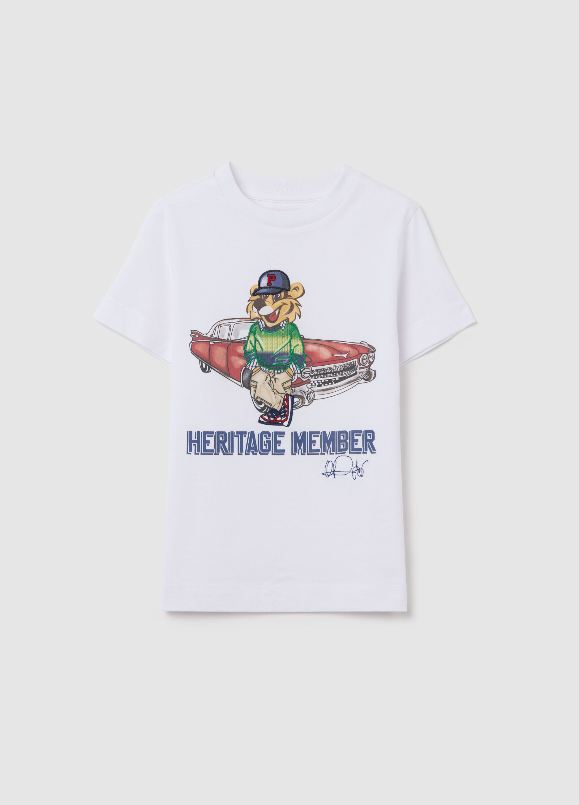 Cotton T-shirt with print
