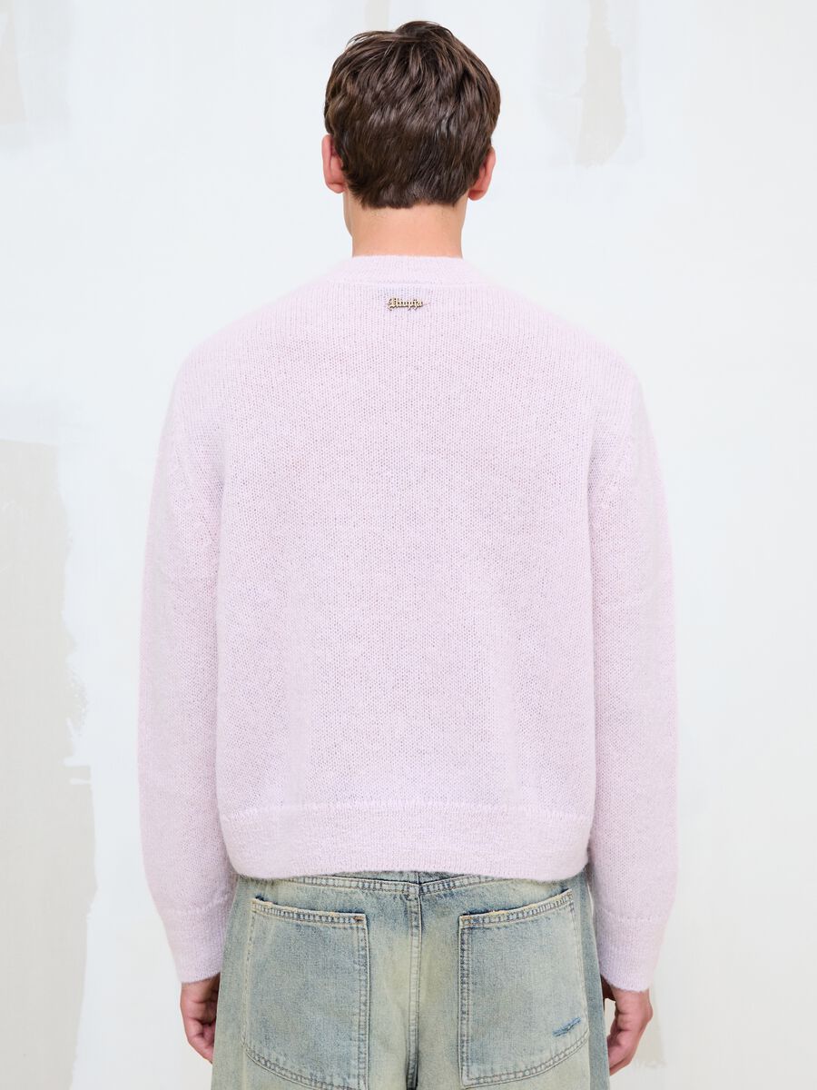 Mohair Crew Neck Light Pink_4
