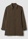Long brown regular-fit raincoat_0