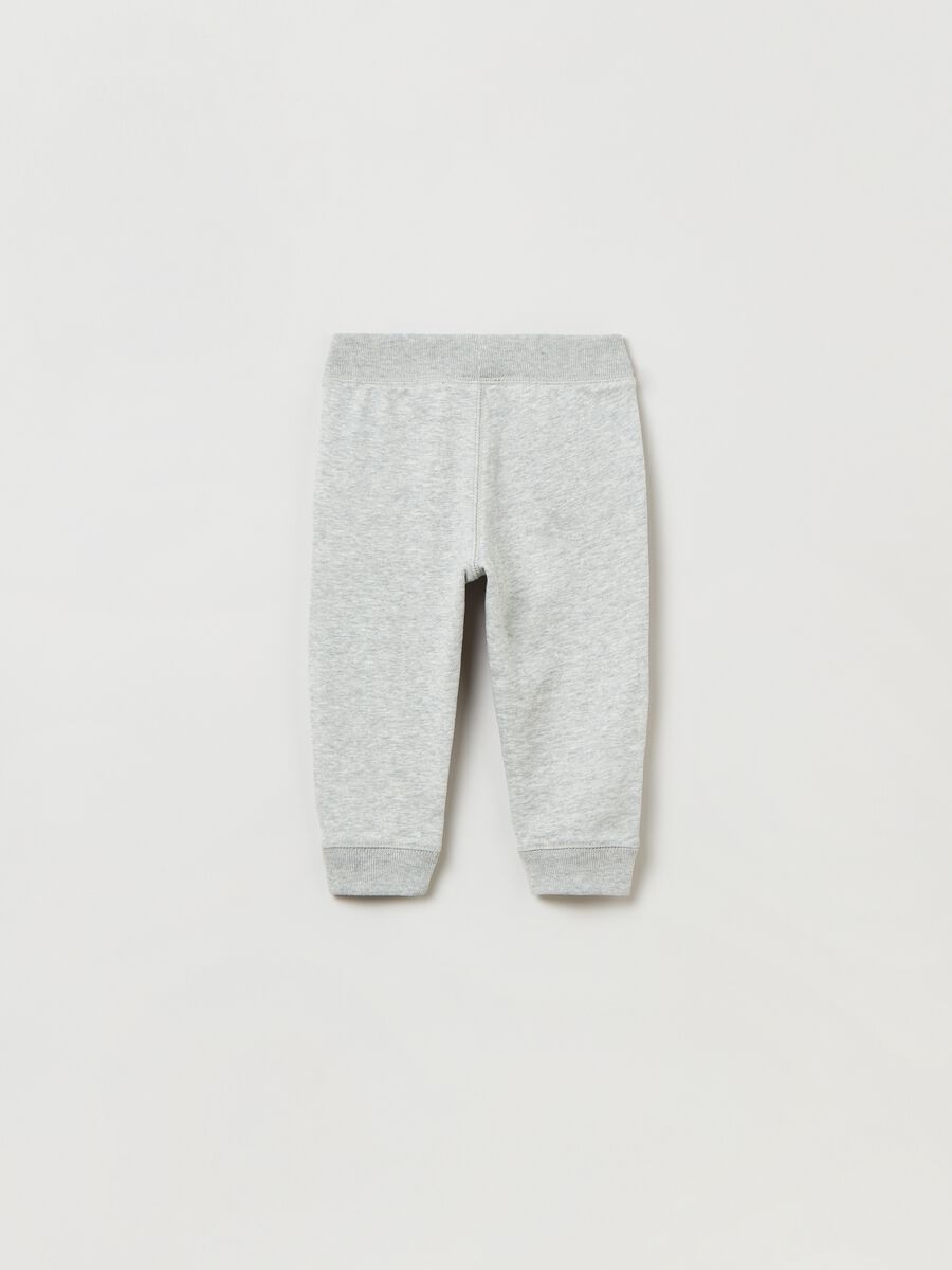 Joggers with teddy bear and logo print_1
