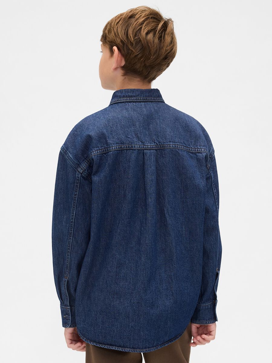 Camicia in denim a maniche lunghe_1