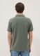 Green short-sleeved polo shirt in pure organic cotton_3