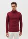 Interlock cotton T-shirt with high neck_0