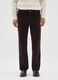 Pantaloni marroni in velluto a coste slim fit_1