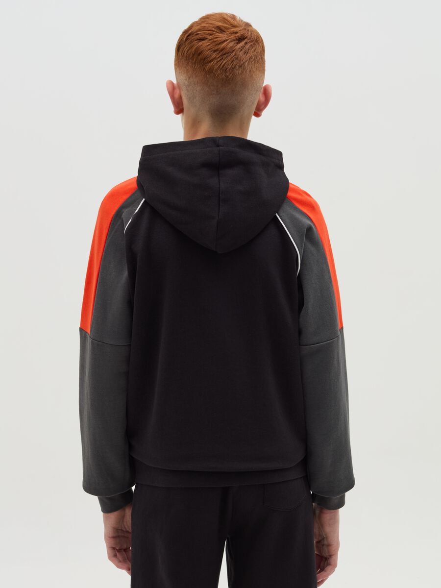 Full-zip con cappuccio e patch logo_2