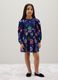 Girls' dress in pure multicolour viscose regular fit_0