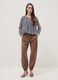 Multicoloured patterned blouse with long sleeves, regular fit_1
