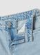 Blue culotte jeans in pure cotton for girls_4