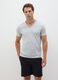 Men's grey V-neck cotton t-shirt twin pack, regular fit_0