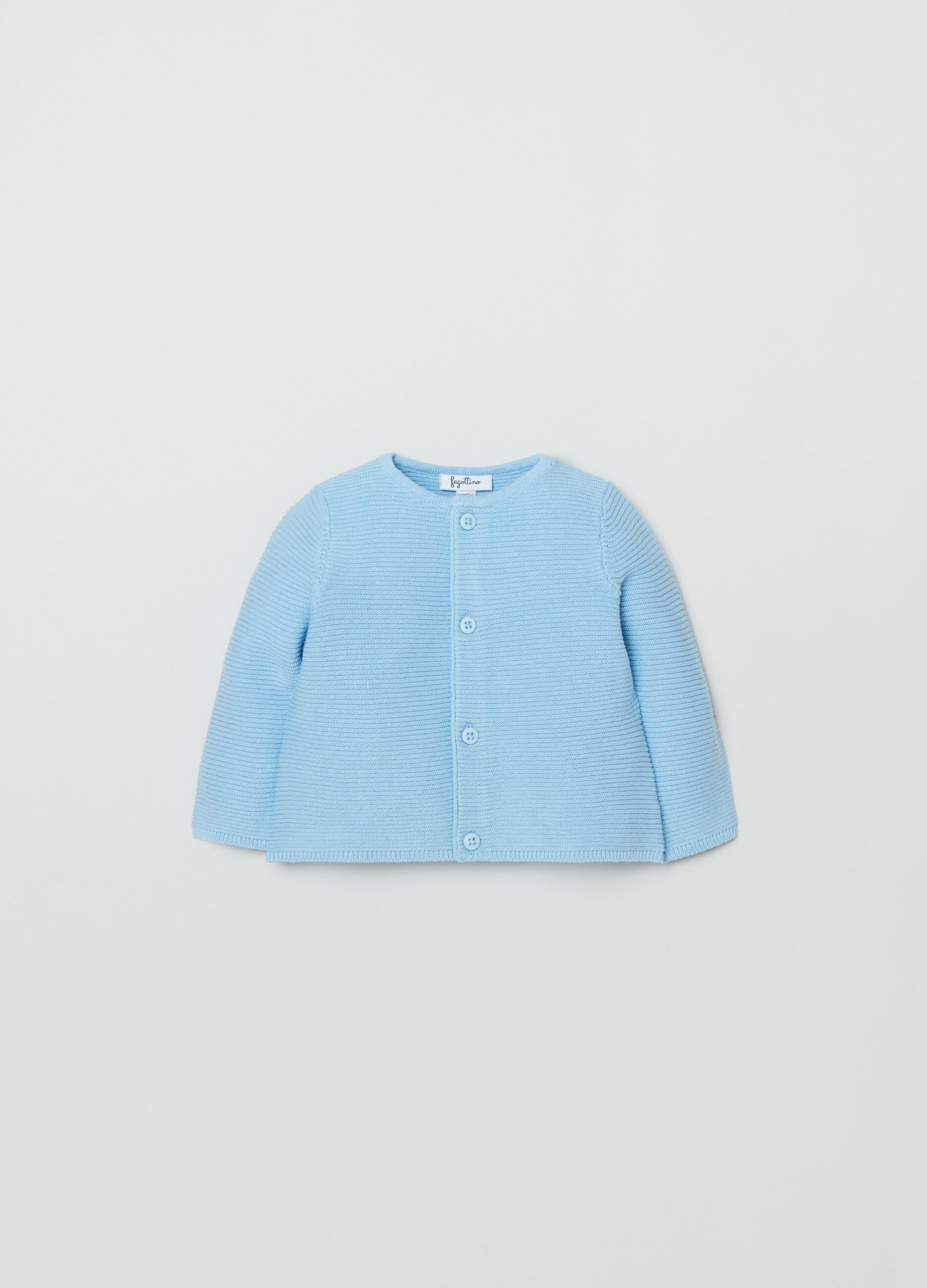 Cardigan in cotone ottoman_0