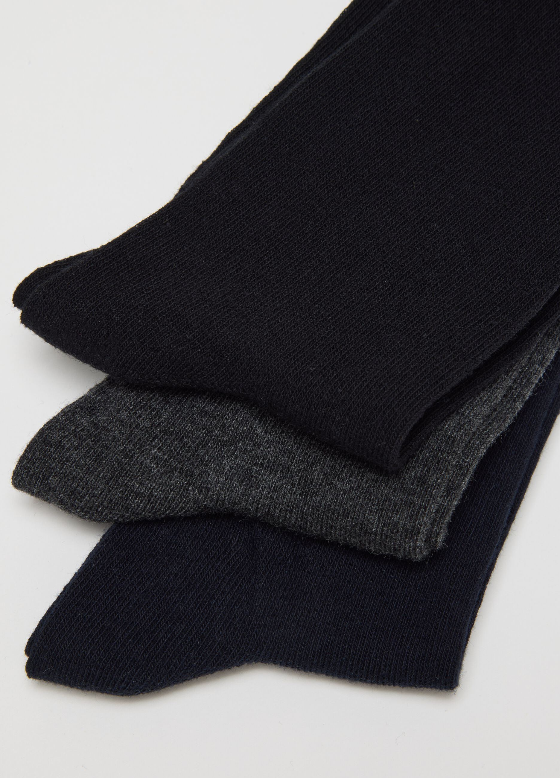 Multipack set of multicolour cotton blend socks