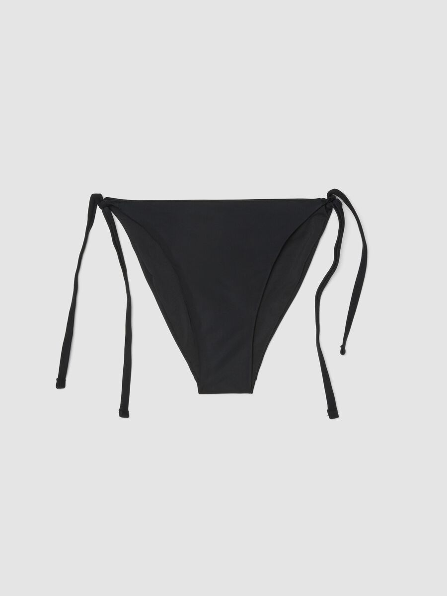 Black stretch-fabric bikini bottoms_4