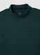 Regular fit green fleece sweatshirt_5