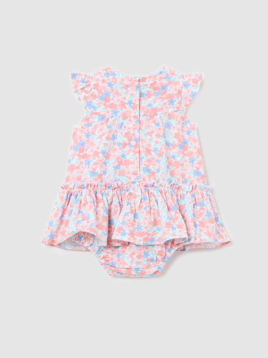 Floral romper suit in cotton_1