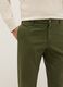 Pantaloni chino in cotone elasticizzato verde regular fit_3