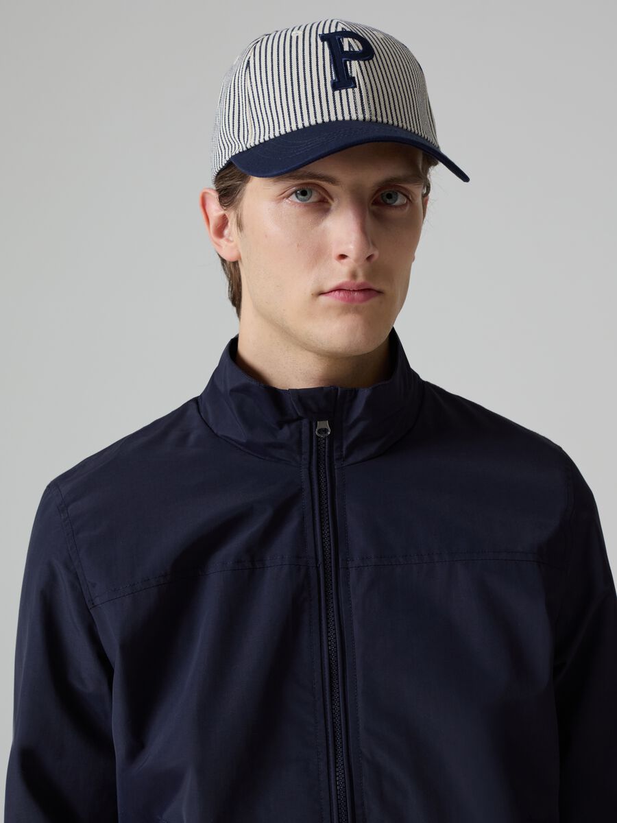 Full-zip bomber jacket with high neck_1
