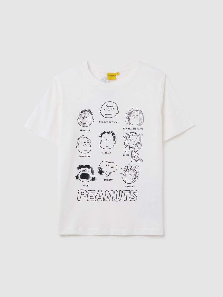 T-shirt da donna in puro cotone bianca regular fit_0