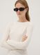 T-shirt bianca in viscosa elasticizzata slim fit_0