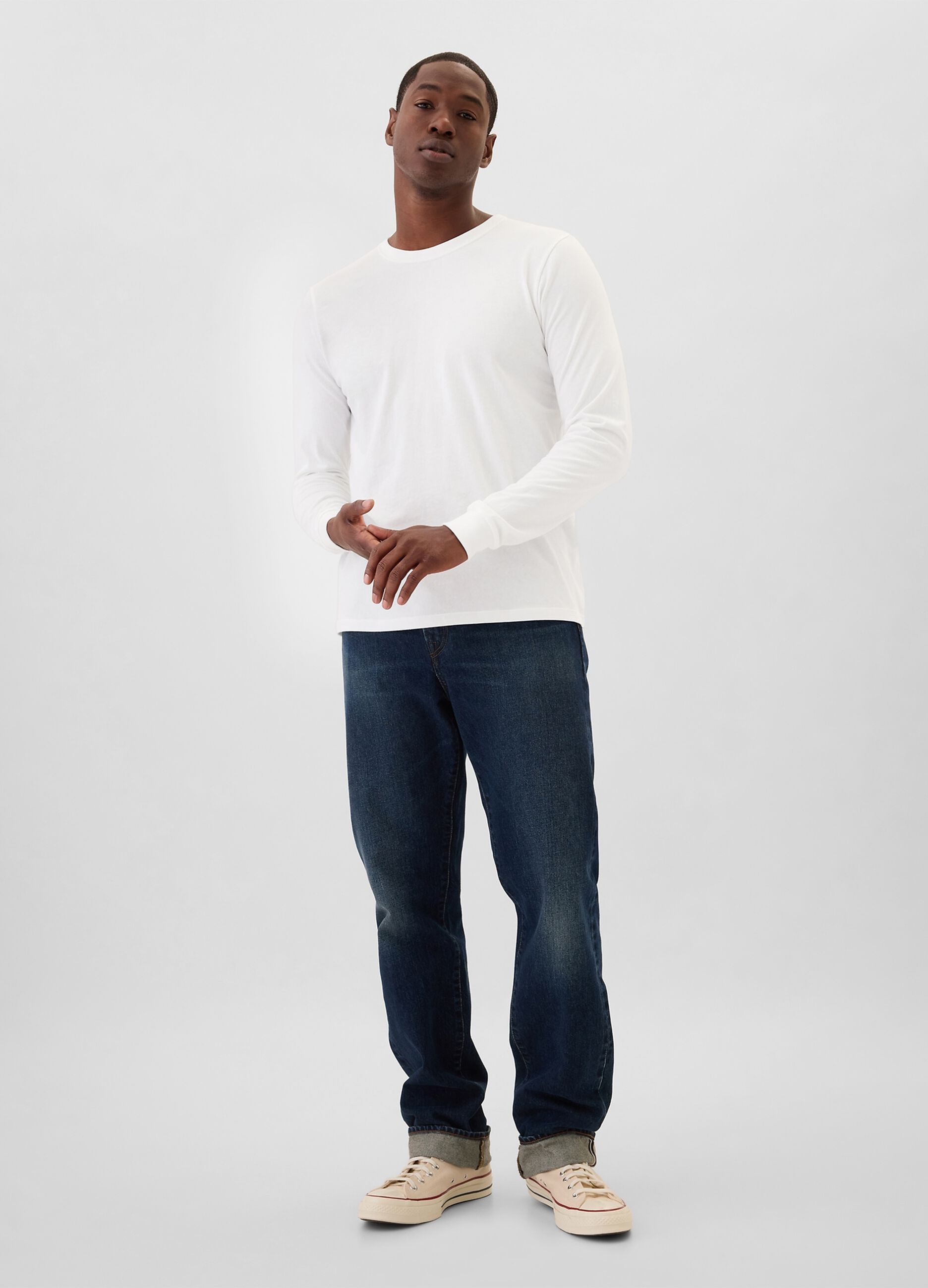 Long-sleeved T-shirt in cotton