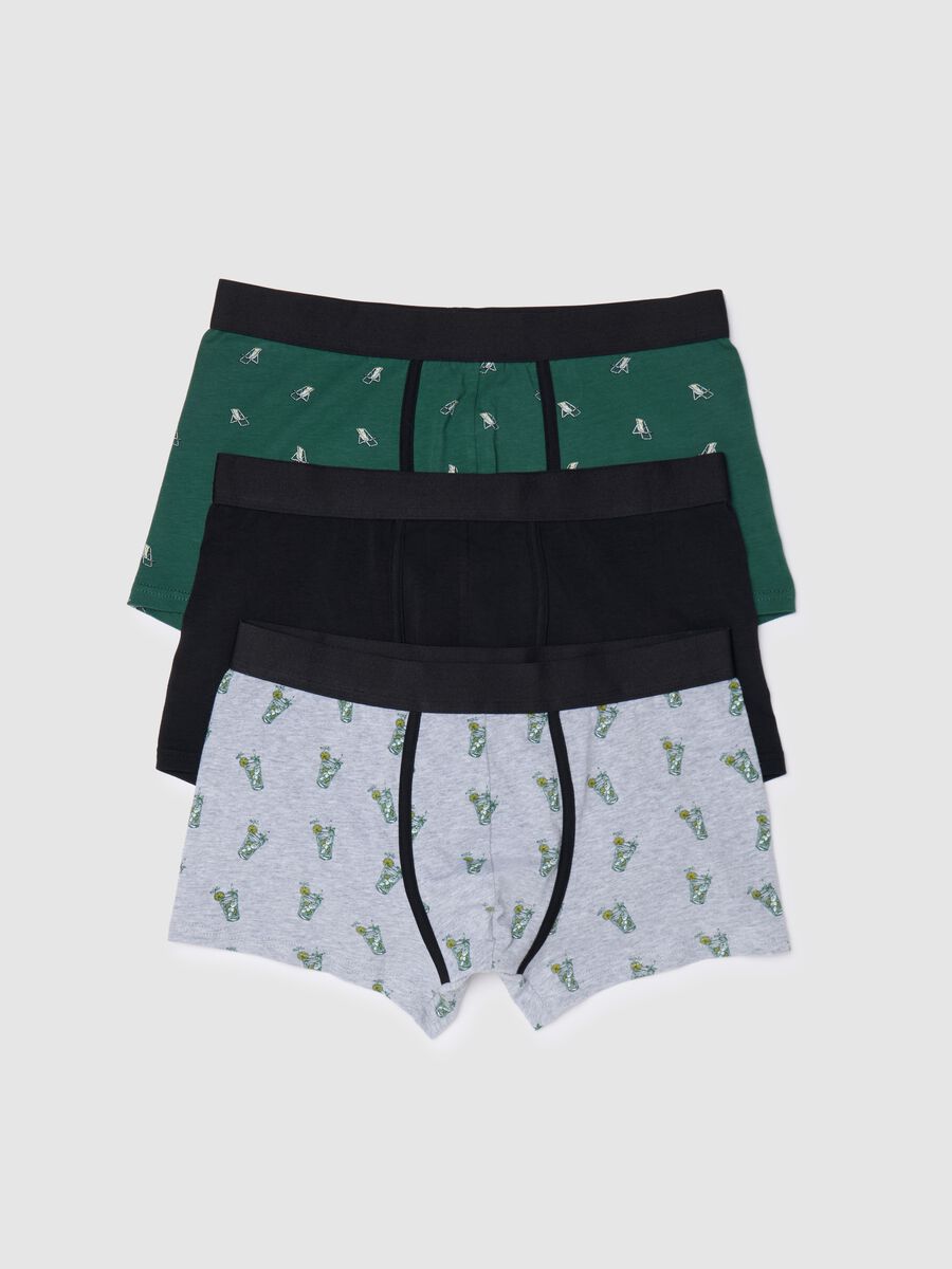 Three-pack boxers in stretch cotton with print_4