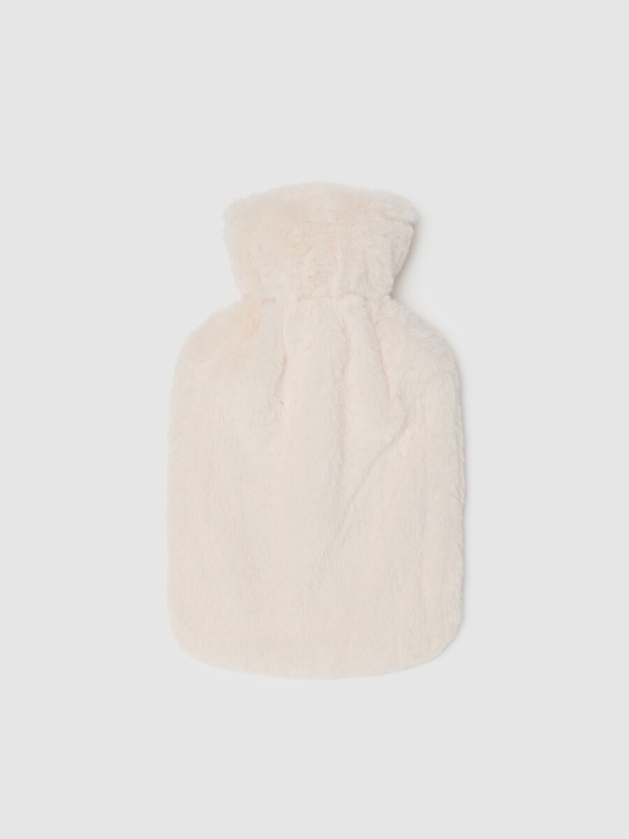 Beige Christmas Hot Water Bottle with Cover_1