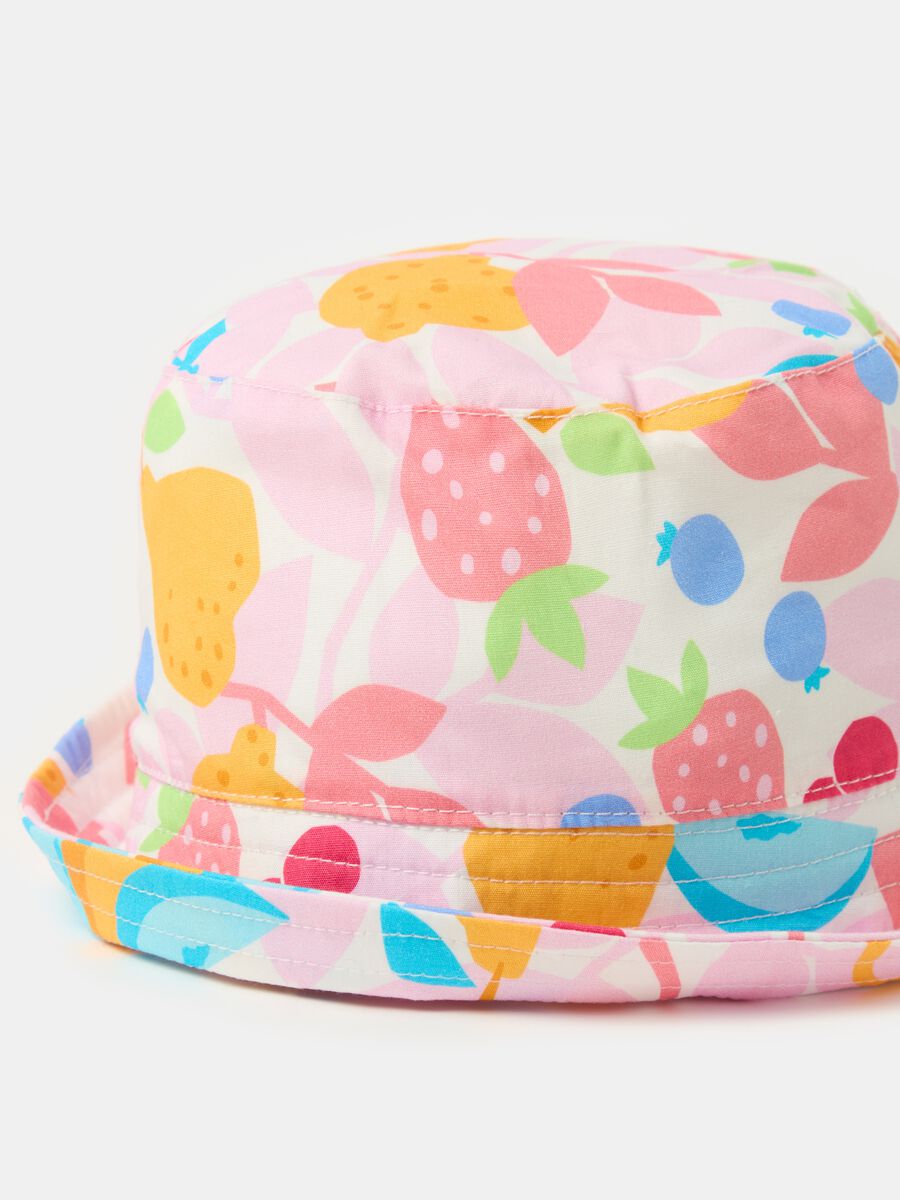 Cloche hat with print_0
