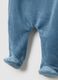 Tutina intera blu da neonato in misto cotone regular fit con ricamo_3