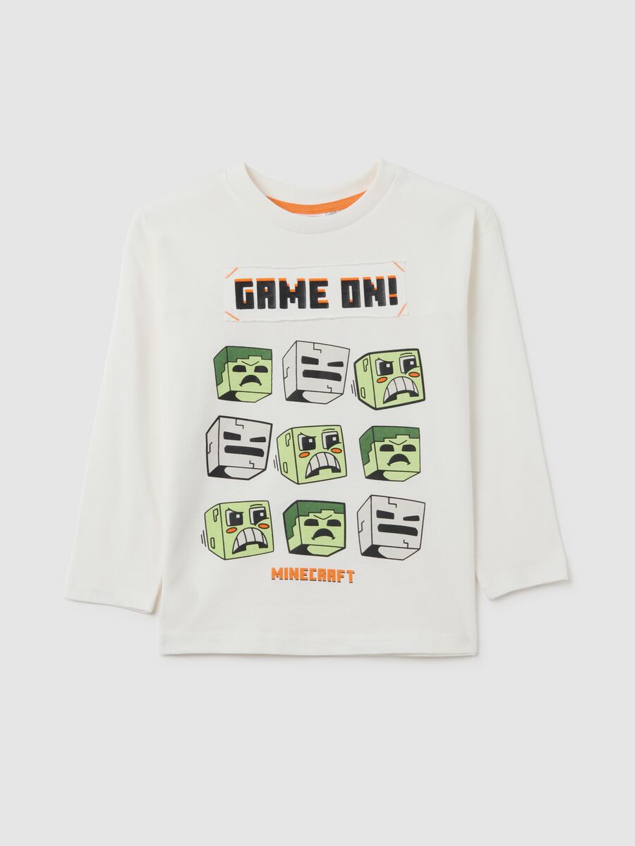 Kids' pure cotton white T-shirt_0