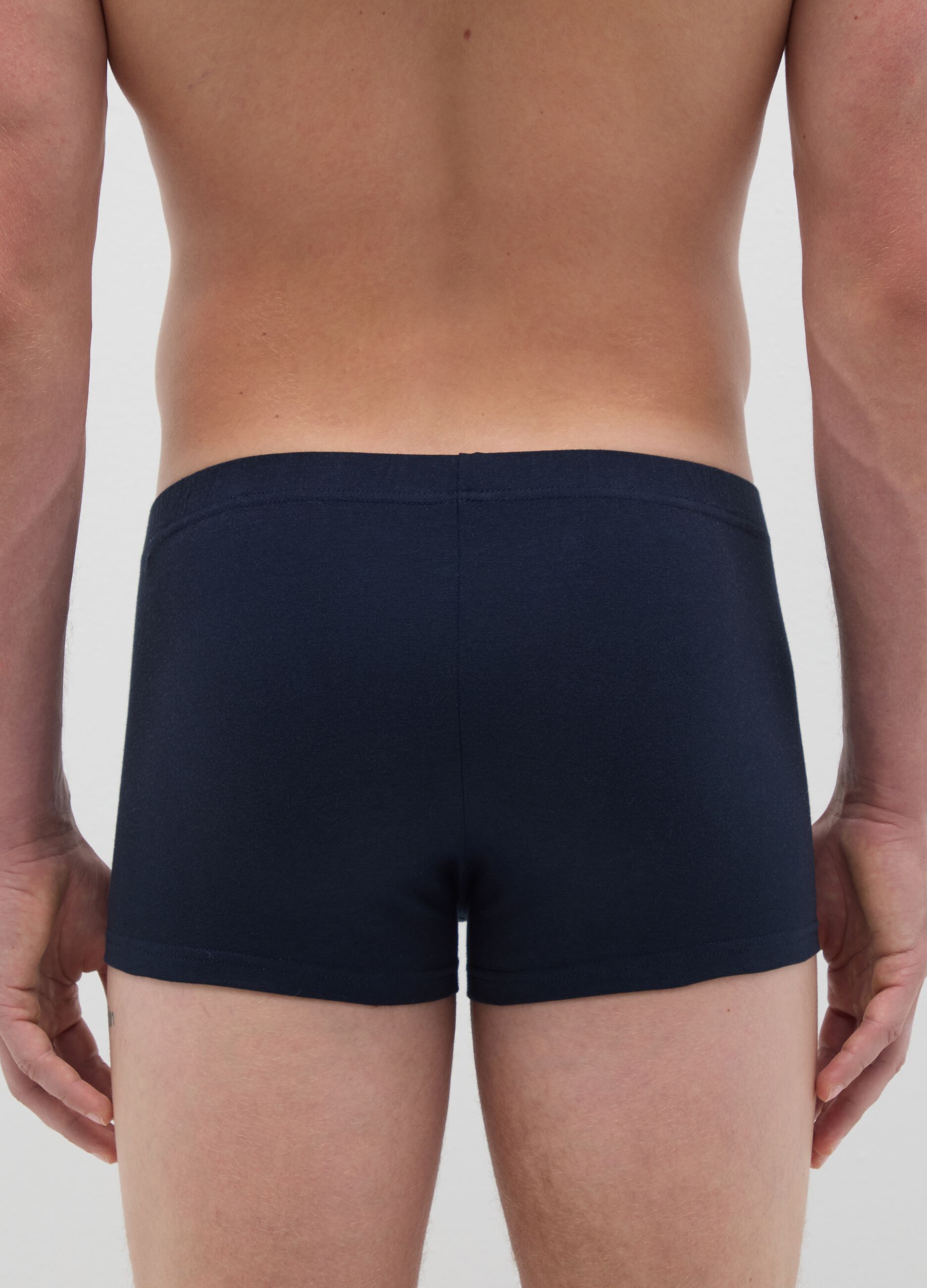 Blue Cotton Boxer Regular Fit