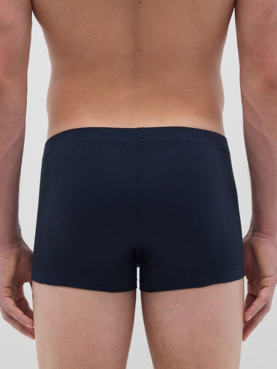 Blue Cotton Boxer Regular Fit_3