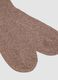Long brown socks in stretch cotton and linen blend_1