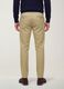 Beige slim-fit stretch cotton twill chino trousers_2