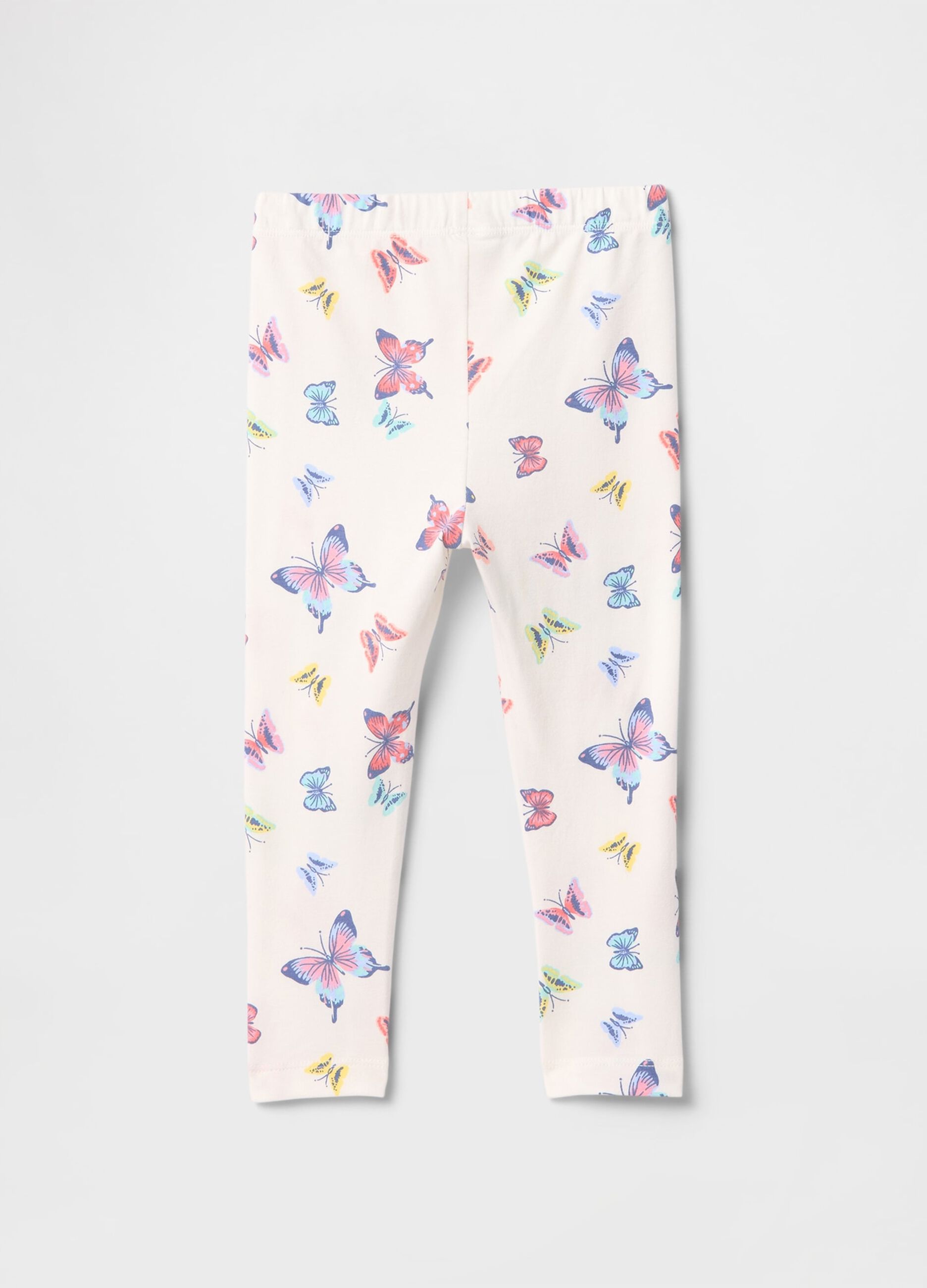 White butterfly patterned leggings GAP Kids