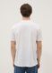 White pure cotton T-shirt with chest print, regular fit_3