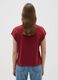 Women's pure cotton red T-shirt_2
