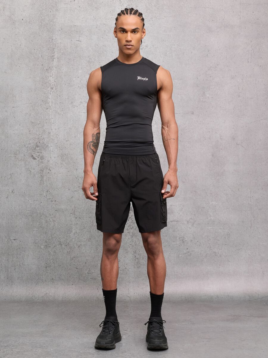 Technical Cargo Shorts Black_0