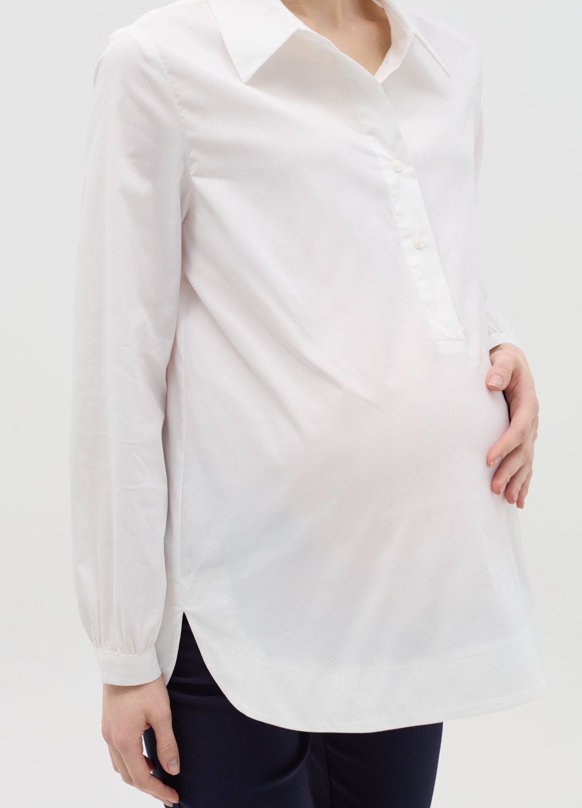 Camicia premaman scollo serafino