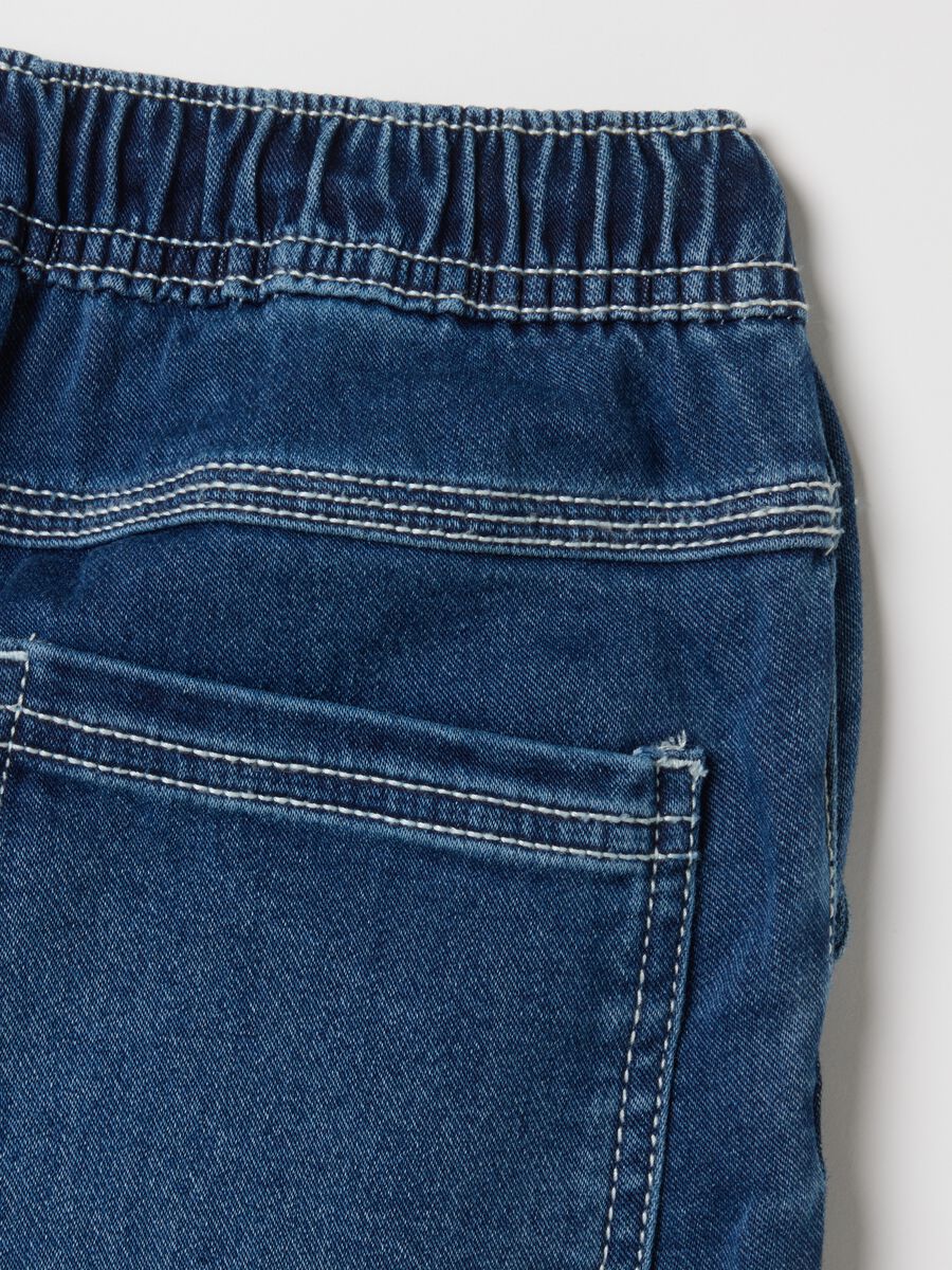 Children's blue denim jeans with regular fit_3